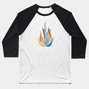 Flames 2 Baseball T-Shirt